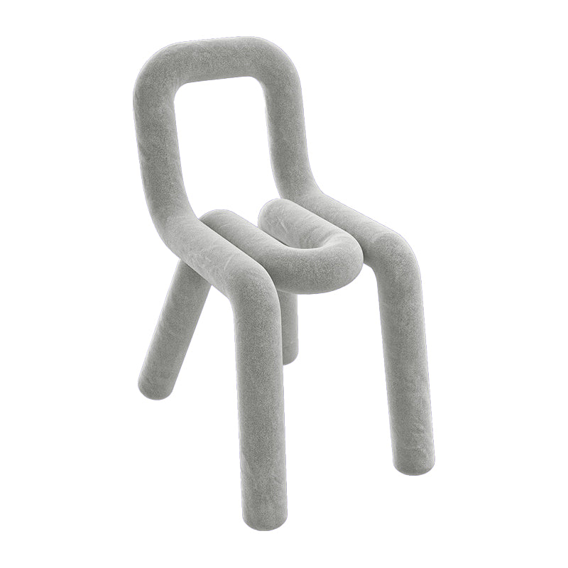 Contemporary Side Chair Velvet Open Back Dining Chair for Indoor