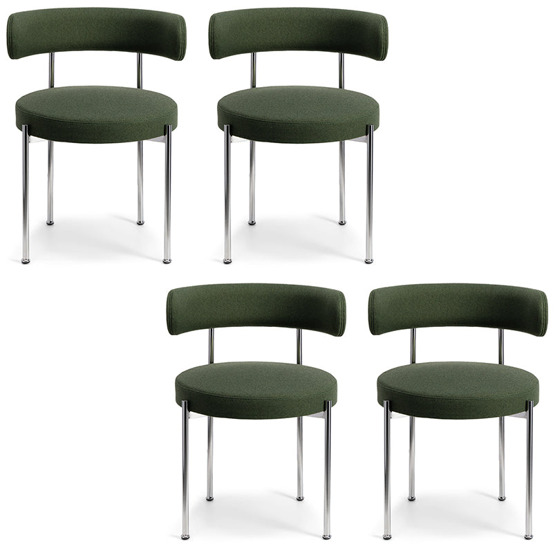 Modern Style Open Back Chair Upholstered Dining Side Chair for Indoor