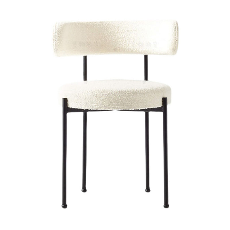 Modern Style Open Back Chair Upholstered Dining Side Chair for Indoor