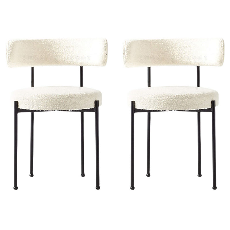 Modern Style Open Back Chair Upholstered Dining Side Chair for Indoor