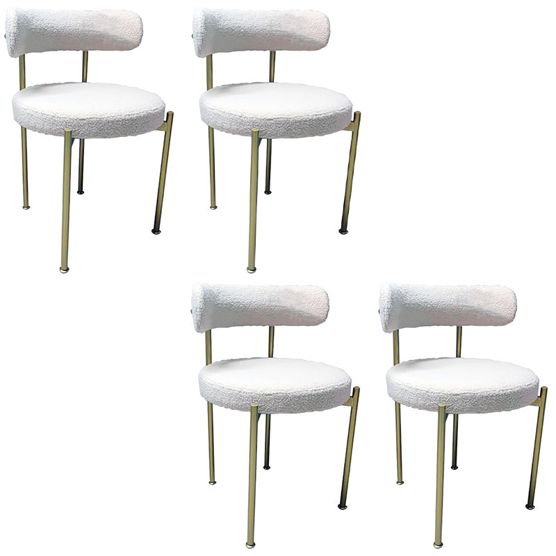 Modern Style Open Back Chair Upholstered Dining Side Chair for Indoor