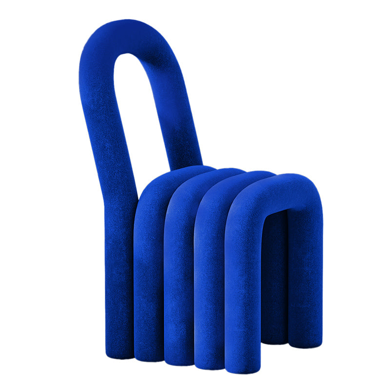 Contemporary Open Back Chair Velvet Dining Side Chair for Indoor