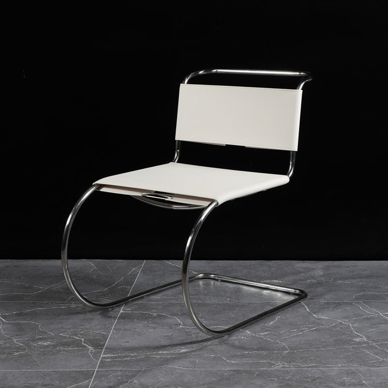 Armless Low Back Desk Chair Modern Faux Leather Home Office Chair