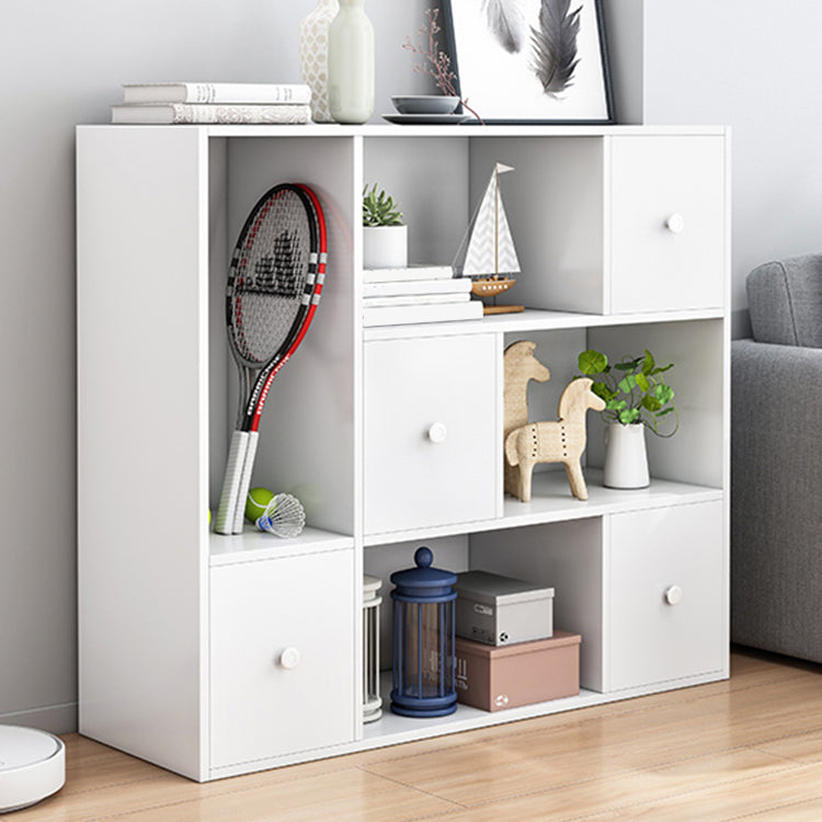 Modern & Contemporary Shelf Bookcase Closed Back Bookshelf for Office