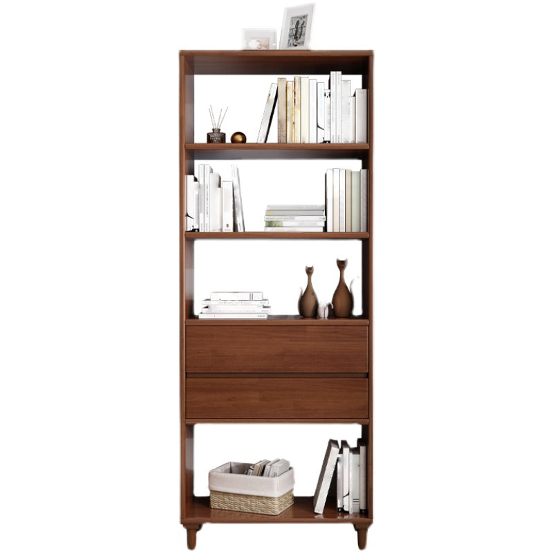 Standard Bookshelf Wooden Shelf Bookcase, 23.62" L x 11.81" W x 66.93" H