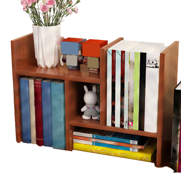 Modern Style 17.8"H Bookshelf Open Back Wood Bookcase for Home Office