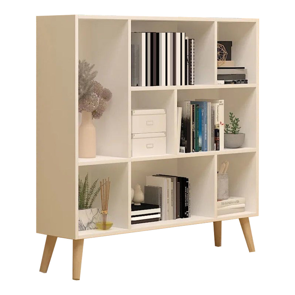 Engineered Wood Shelf Bookcase Closed Back Bookshelf for Study Room