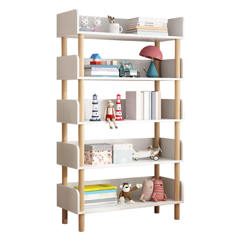 Modern Style Bookshelf Engineer Wood Open Back Bookcase for Home