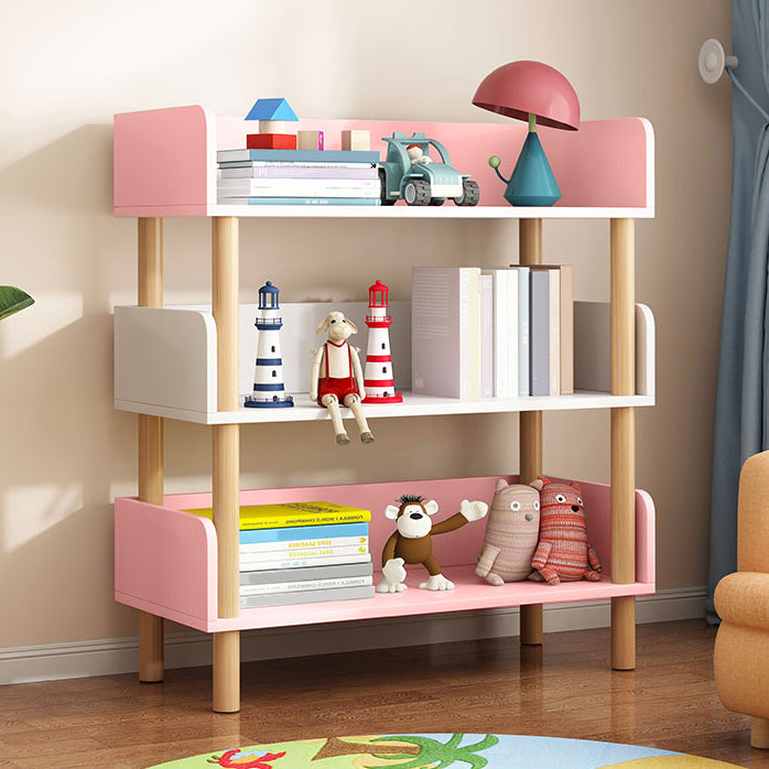Modern Style Bookshelf Engineer Wood Open Back Bookcase for Home