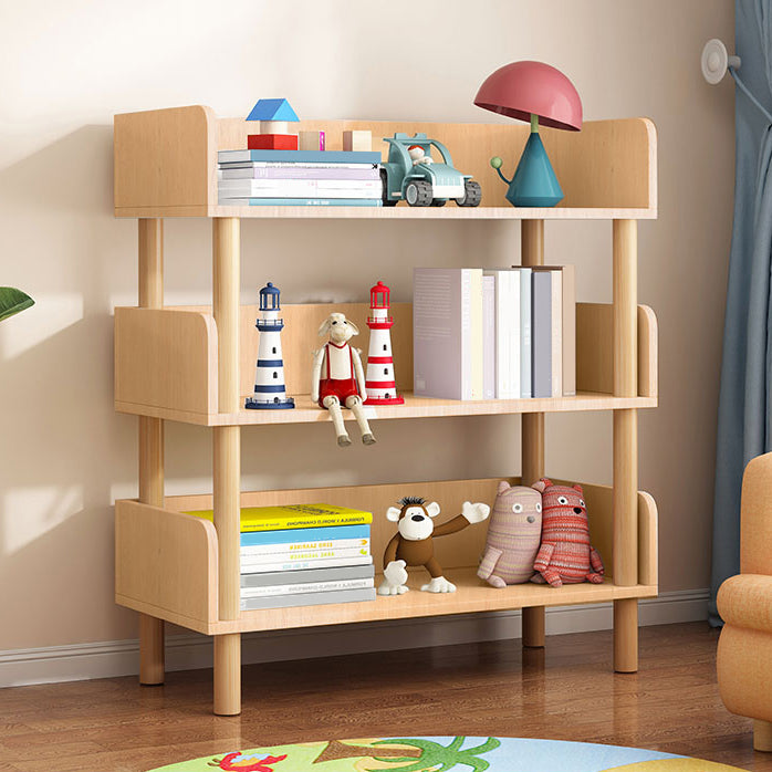 Modern Style Bookshelf Engineer Wood Open Back Bookcase for Home