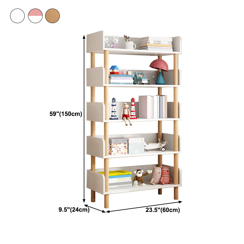 Modern Style Bookshelf Engineer Wood Open Back Bookcase for Home
