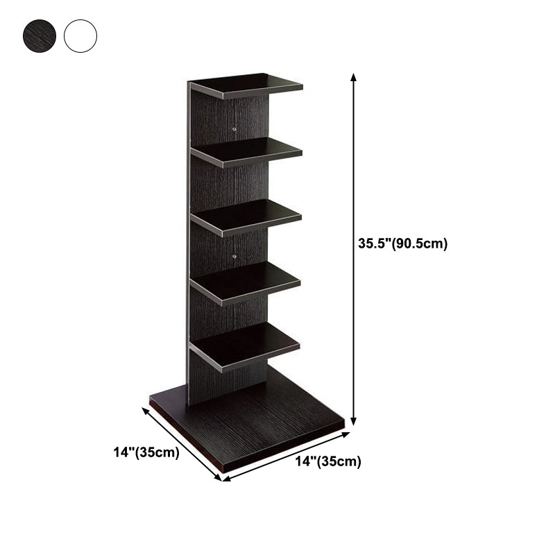 13.78"W Bookshelf Invisible Contemporary Style Bookcase for Office and Home