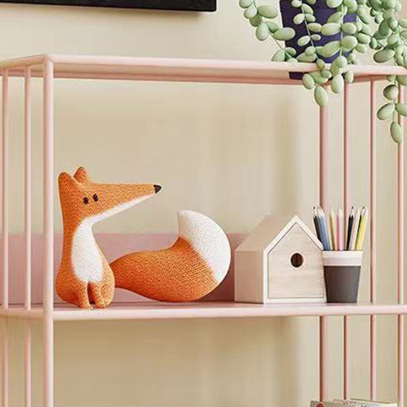 Scandinavian Open Back Bookshelf Metal Shelf Bookcase for Study Room