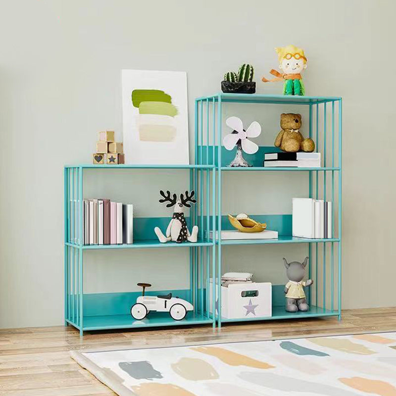 Scandinavian Open Back Bookshelf Metal Shelf Bookcase for Study Room