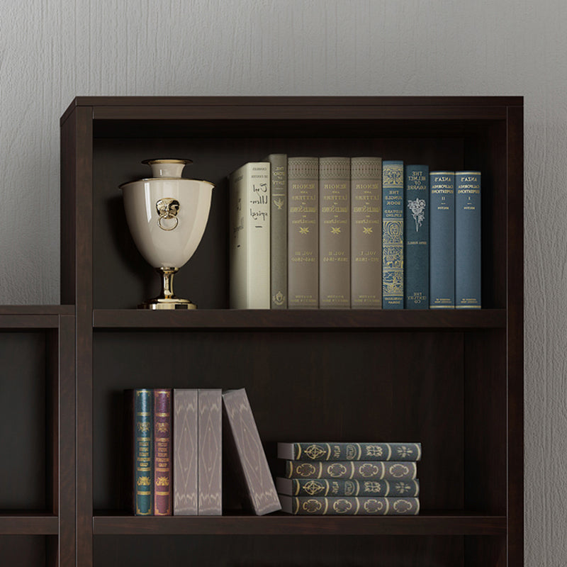 Vertical Glam Standard Bookcase Beech Closed Back Bookcase with Drawer