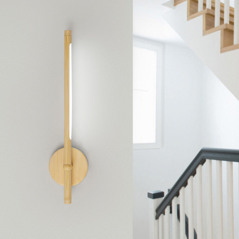 Tubular Wall Mounted Light Simple Style Acrylic Yellow Sconce Light in Warm/White/Natural Light