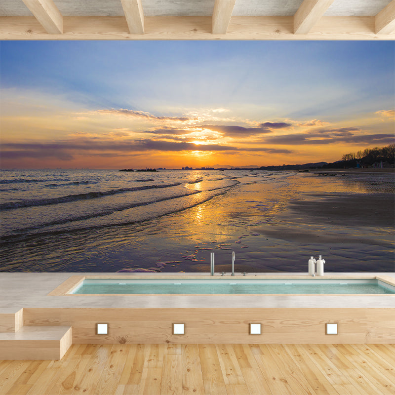 Photography Sea Beach Stain Resistant Wallpaper Living Room Wall Mural