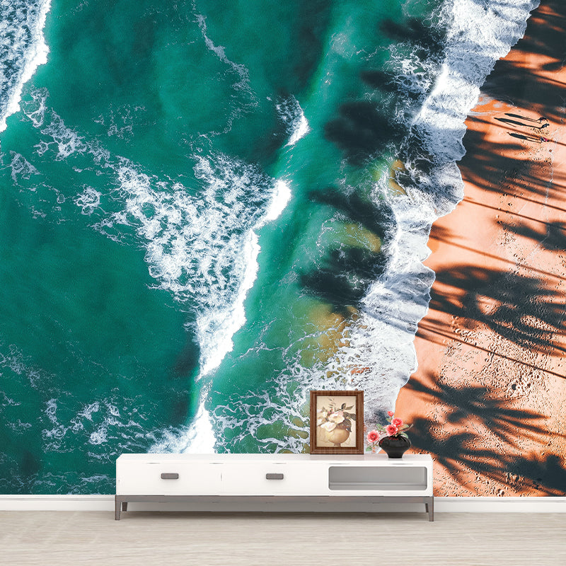 Photography Sea Beach Stain Resistant Wallpaper Living Room Wall Mural