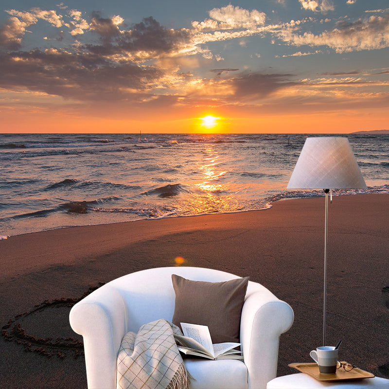 Sea Beach Photography Decorative Wallpaper Living Room Mural Wallpaper