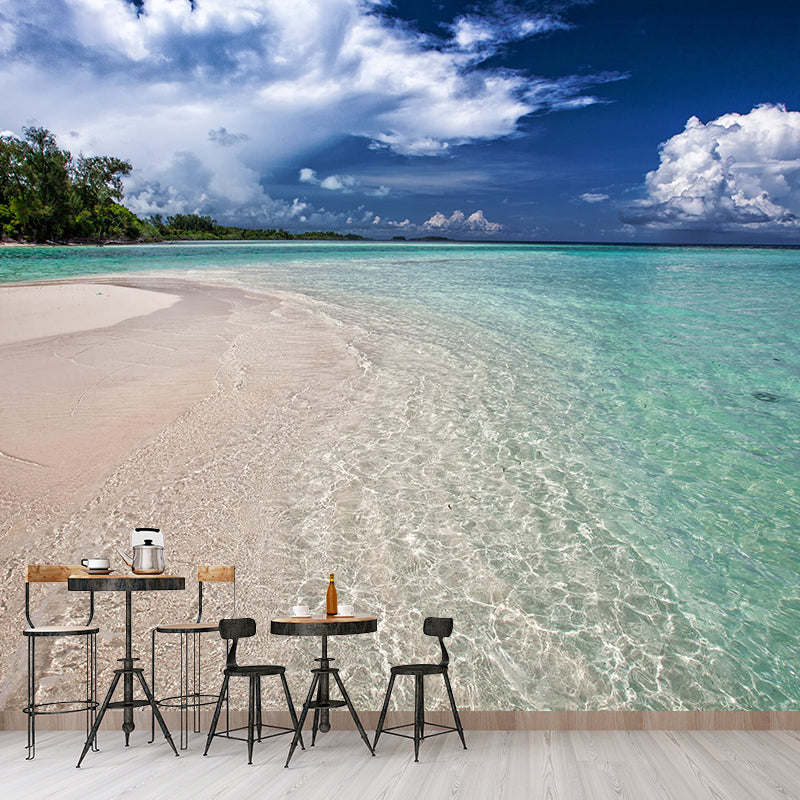 Sea Beach Photography Decorative Wallpaper Living Room Mural Wallpaper
