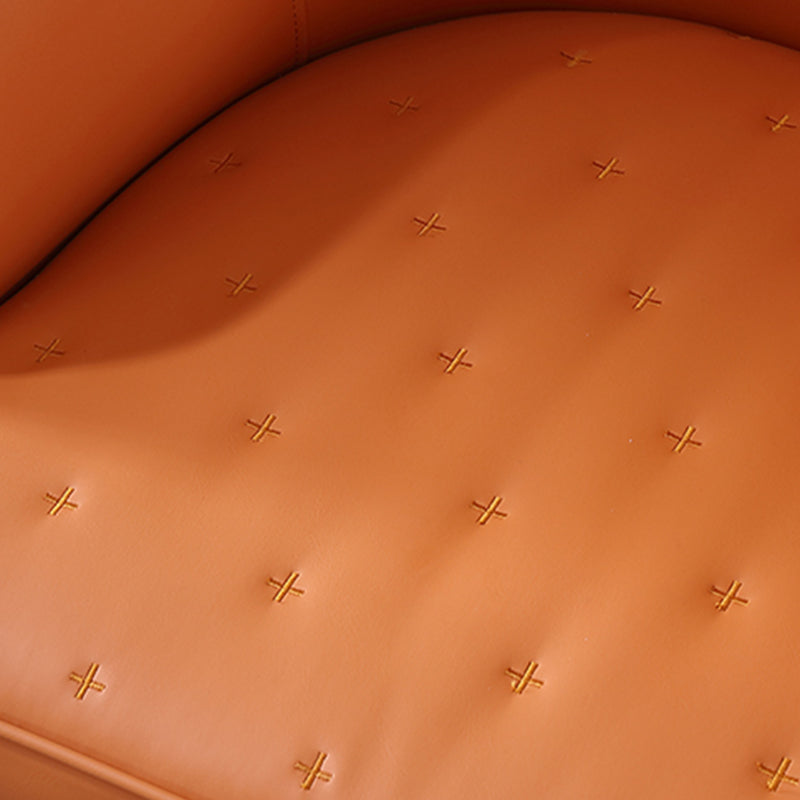 23.23"L x 23.23"W x 35.43"H Modern Tight Back Flared Arms  Barrel Chair