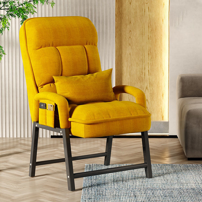 22.05"L x 37.8"W x 37.8"H Modern Sewn Pillow Back Track Arms Parsons Chair