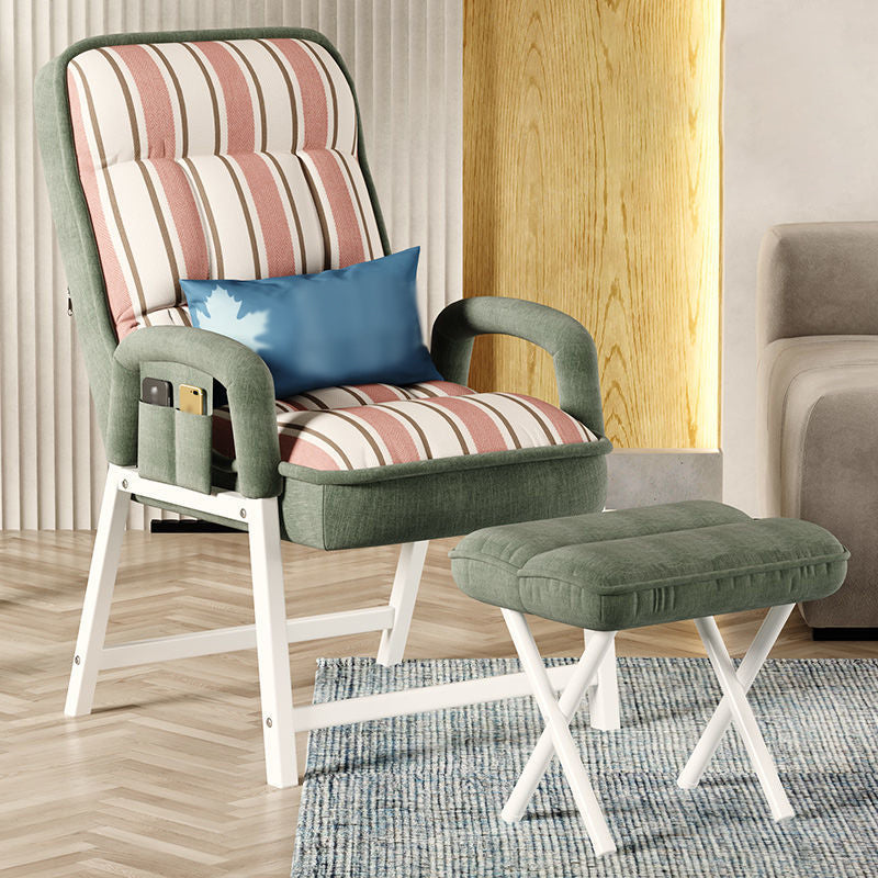 22.05"L x 37.8"W x 37.8"H Modern Sewn Pillow Back Track Arms Parsons Chair