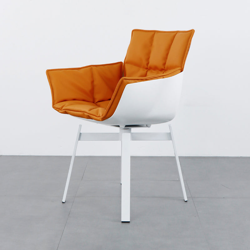 24.41"L x 24.41"W x 33.46"H Modern Cushion Back Pillow Top Arms Chair for Living Room