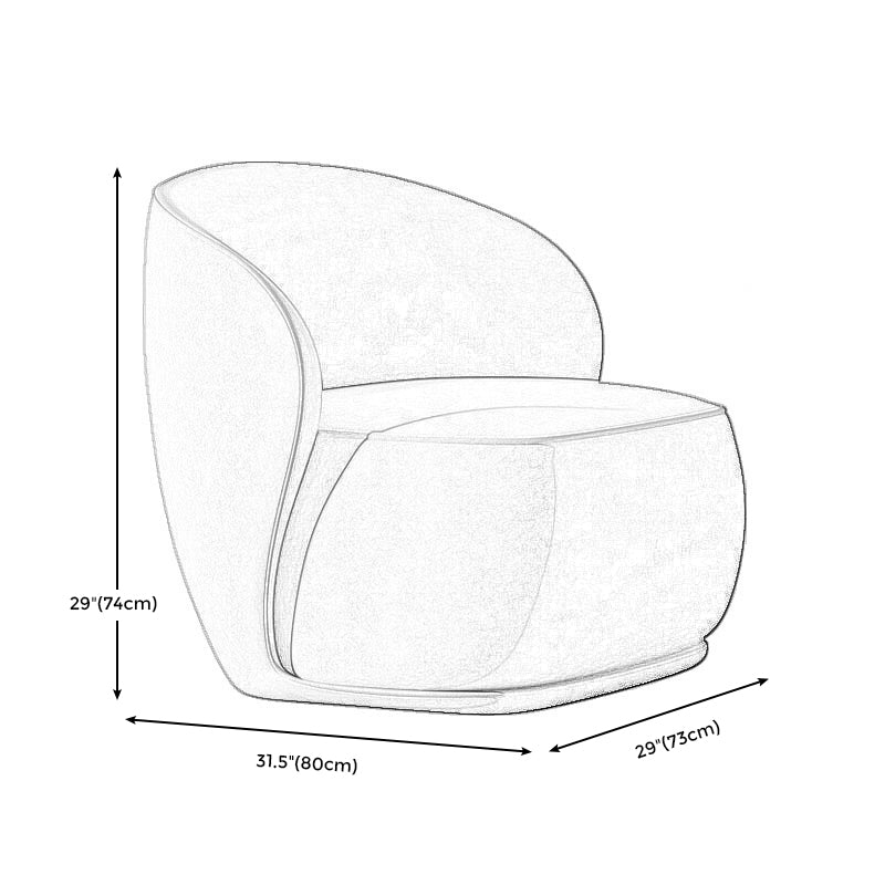 28.74"L x 31.5"W x 29.13"H Contemporary Tight Back Armless Chair for Bedroom
