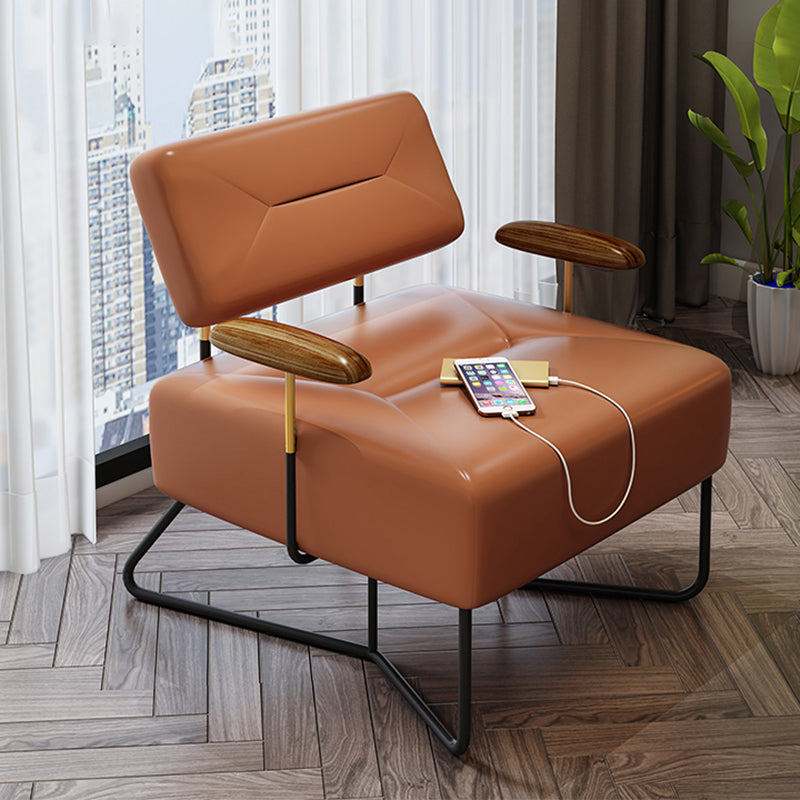 29.92"L x 30.71"W x 31.89"H Contemporary Cushion Back Arm Chair