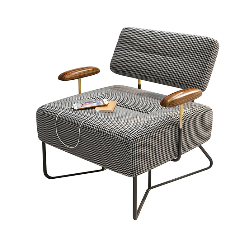 29.92"L x 30.71"W x 31.89"H Contemporary Cushion Back Arm Chair