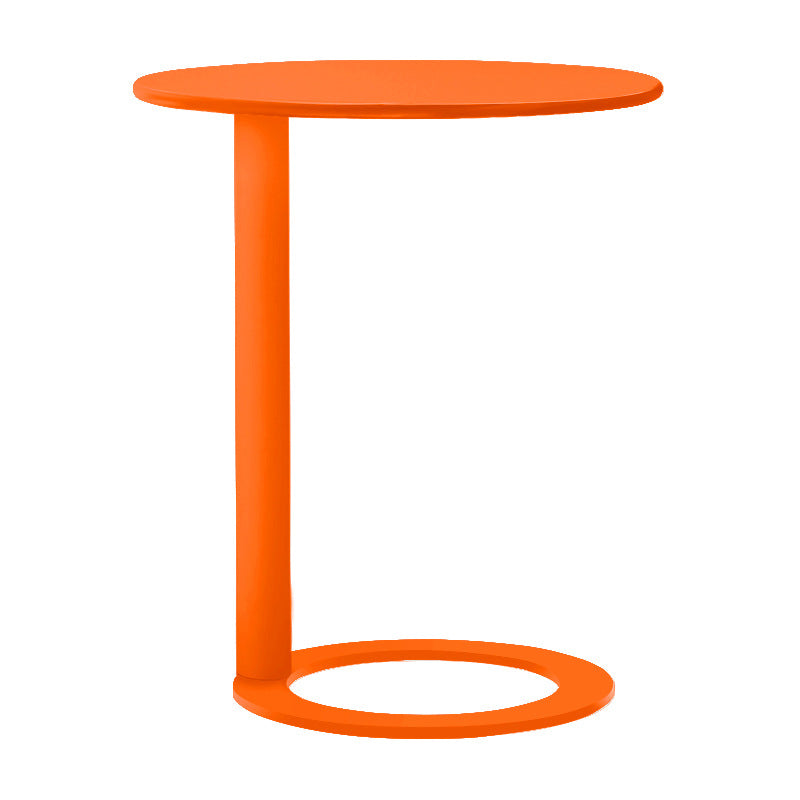 Scandinavian Metal Round End Table Pedestal 18.9"/ 23.6" H Side Table