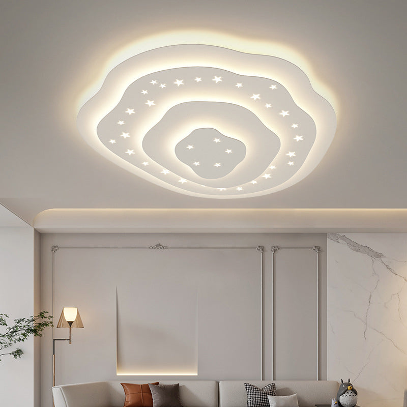 Modern Ceiling Light Simplicity White Shade LED Flush Mount Ceiling Lamp for Sitting Room