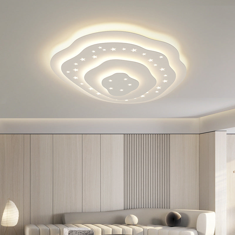 Modern Ceiling Light Simplicity White Shade LED Flush Mount Ceiling Lamp for Sitting Room