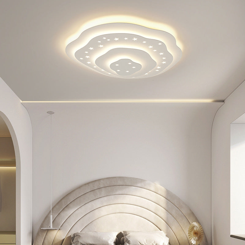 Modern Ceiling Light Simplicity White Shade LED Flush Mount Ceiling Lamp for Sitting Room