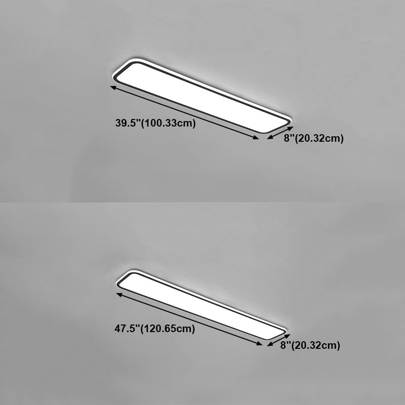 Metal Square Flush Ceiling Light Modern 1 Light Flush Ceiling Light Fixtures in White