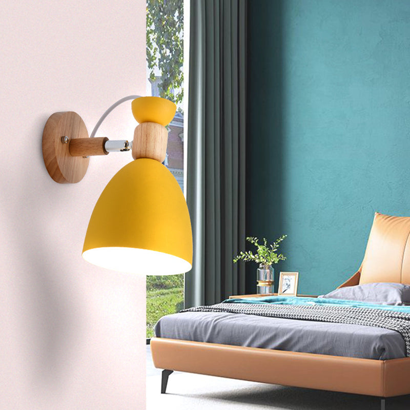 Flared Wall Sconce Lighting Modern Style Metal 1 Light Wall Mounted Light