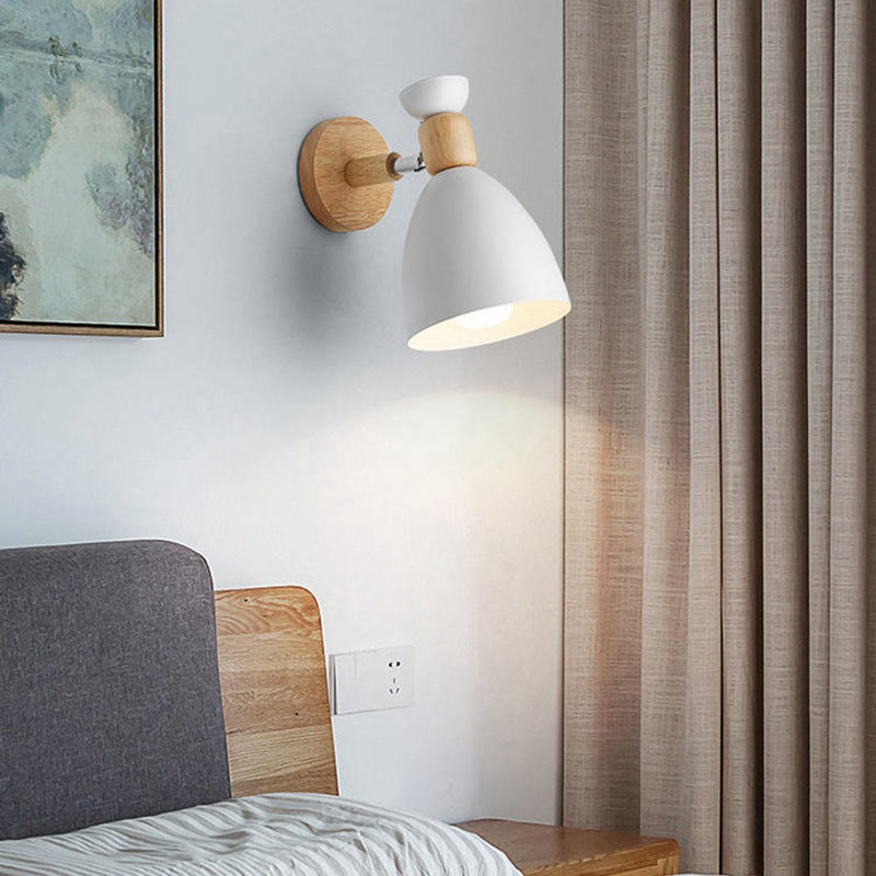 Flared Wall Sconce Lighting Modern Style Metal 1 Light Wall Mounted Light
