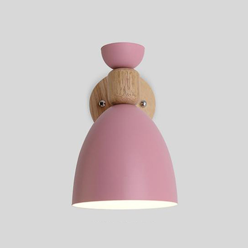 Flared Wall Sconce Lighting Modern Style Metal 1 Light Wall Mounted Light