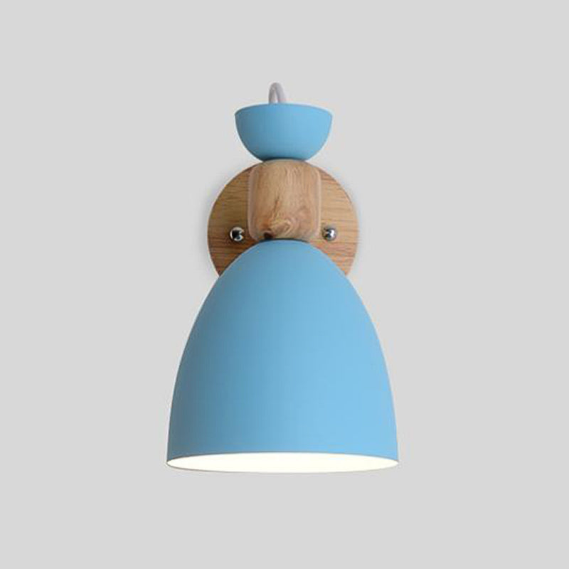 Flared Wall Sconce Lighting Modern Style Metal 1 Light Wall Mounted Light