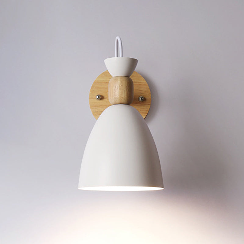 Flared Wall Sconce Lighting Modern Style Metal 1 Light Wall Mounted Light