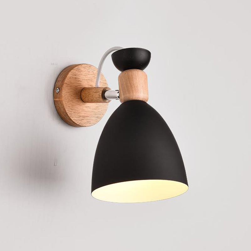 Flared Wall Sconce Lighting Modern Style Metal 1 Light Wall Mounted Light