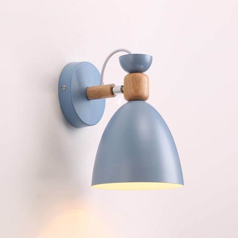 Flared Wall Sconce Lighting Modern Style Metal 1 Light Wall Mounted Light