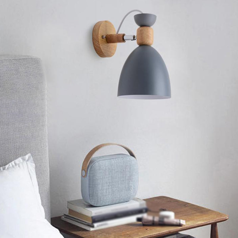 Flared Wall Sconce Lighting Modern Style Metal 1 Light Wall Mounted Light