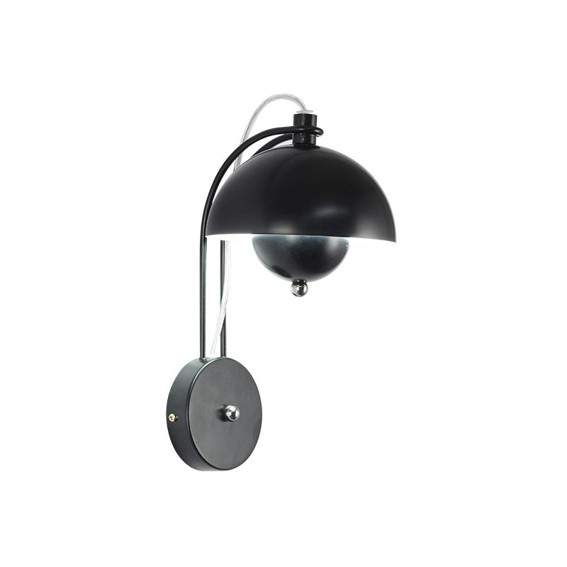 Dome Wall Sconce Lighting Modern Style Metal 1 Light Wall Mounted Light