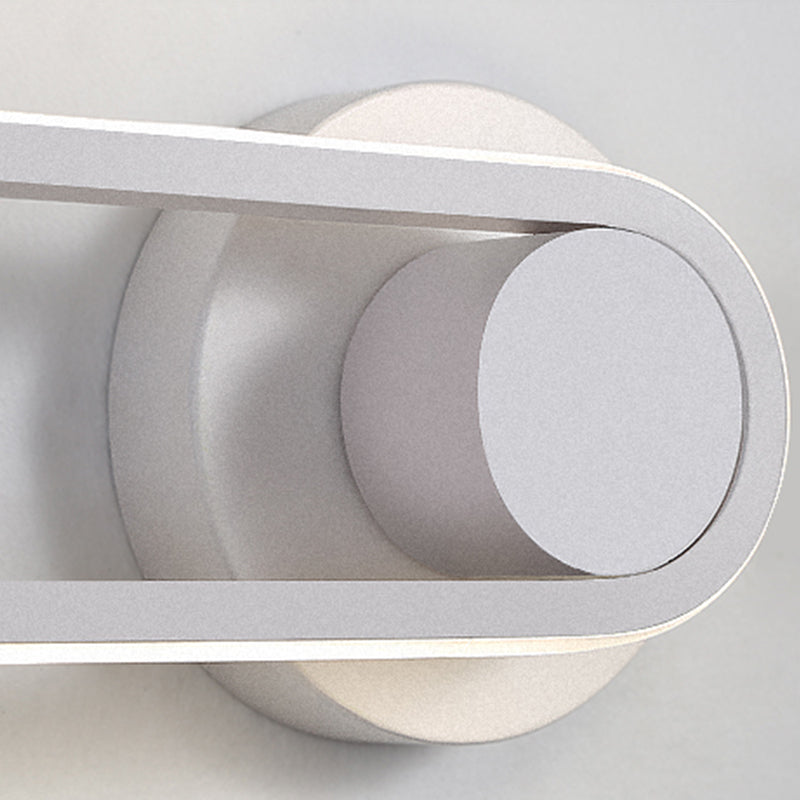 Oval Metal Wall Sconce Modern Style 1- Light Wall Mount Lighting