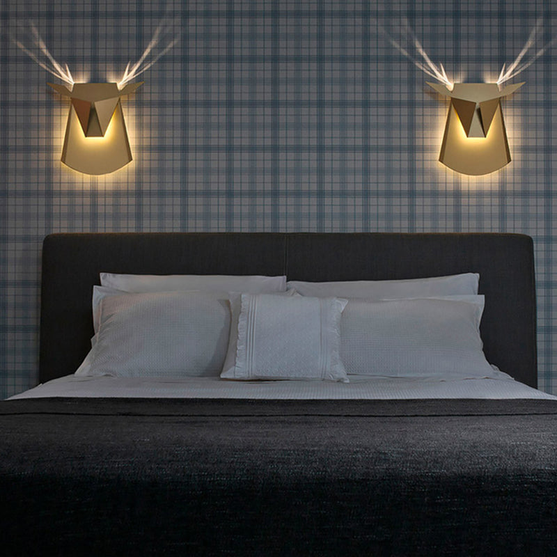 1 Light Geometric Wall Lights Modern Style Metal Wall Lighting Ideas