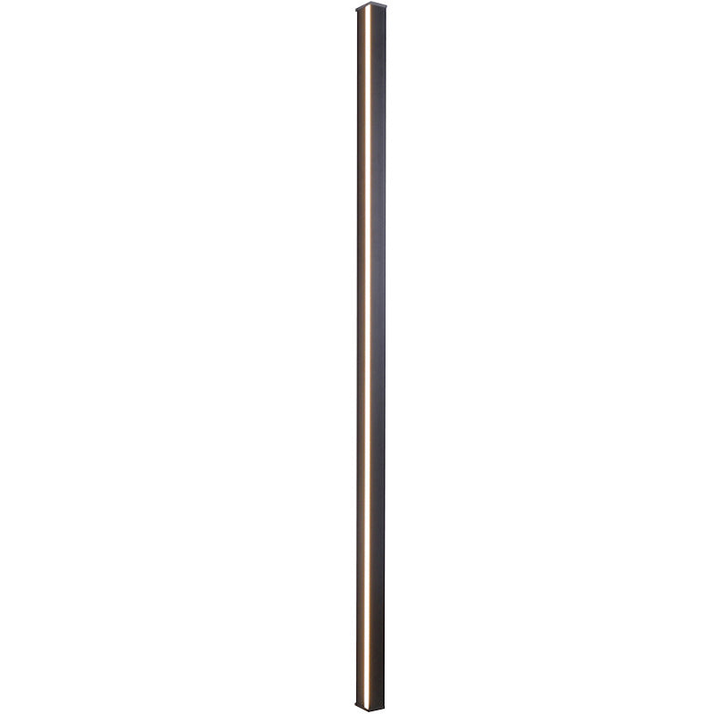 Linear Shape Metal Wall Mount Lighting Modern 1-Light Wall Mounted Light Fixture in Black