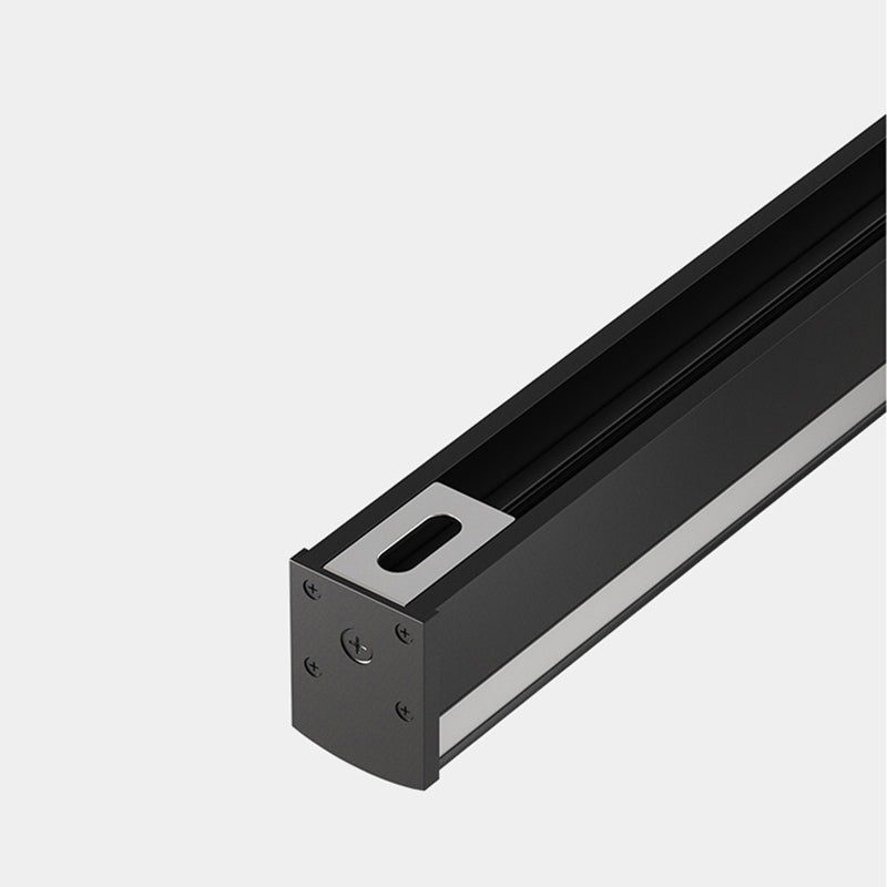 Linear Shape Metal Wall Mount Lighting Modern 1-Light Wall Mounted Light Fixture in Black