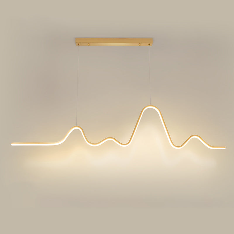 Nordic Minimalist Island Light Modern LED Pendant Lamp Fixture for Dining Room